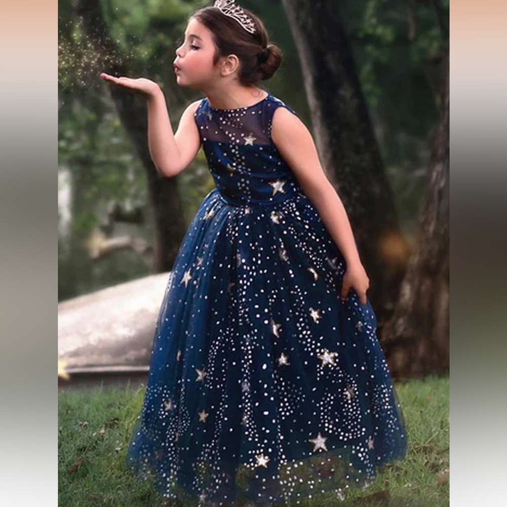 Trish Scully ANTOINETTE GOWN NAVY - Size 8